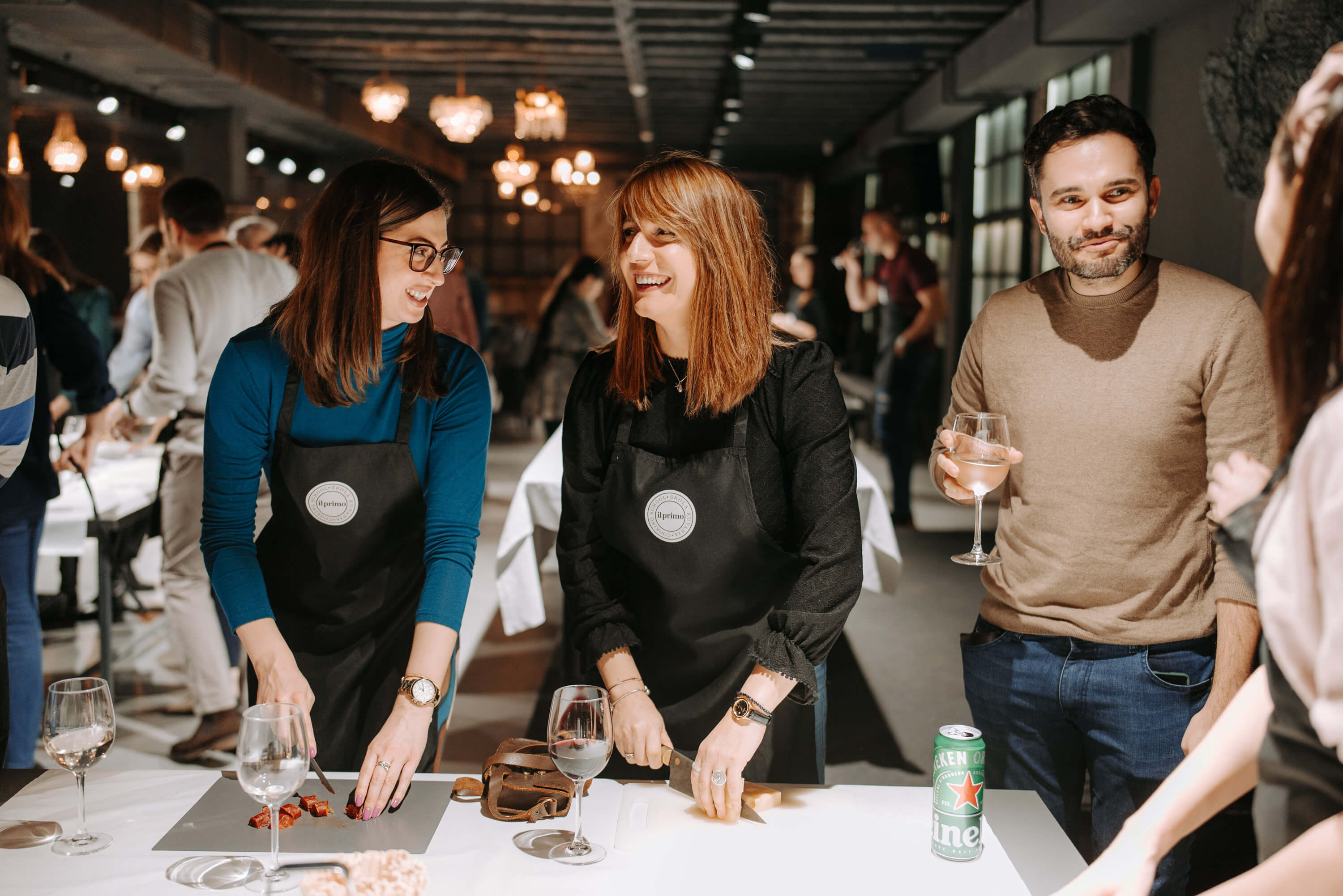 people enjoying a no-stress work environment