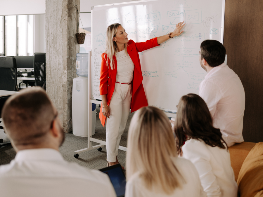 A girl connects naturally with everyone on the team—always clear, respectful, and engaged—and people value and respect her for it in every interaction.