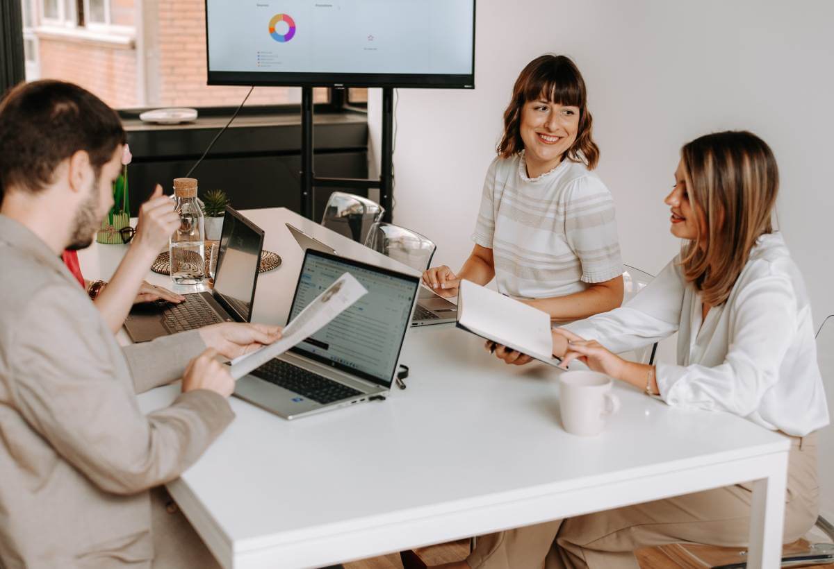 Team having a meeting